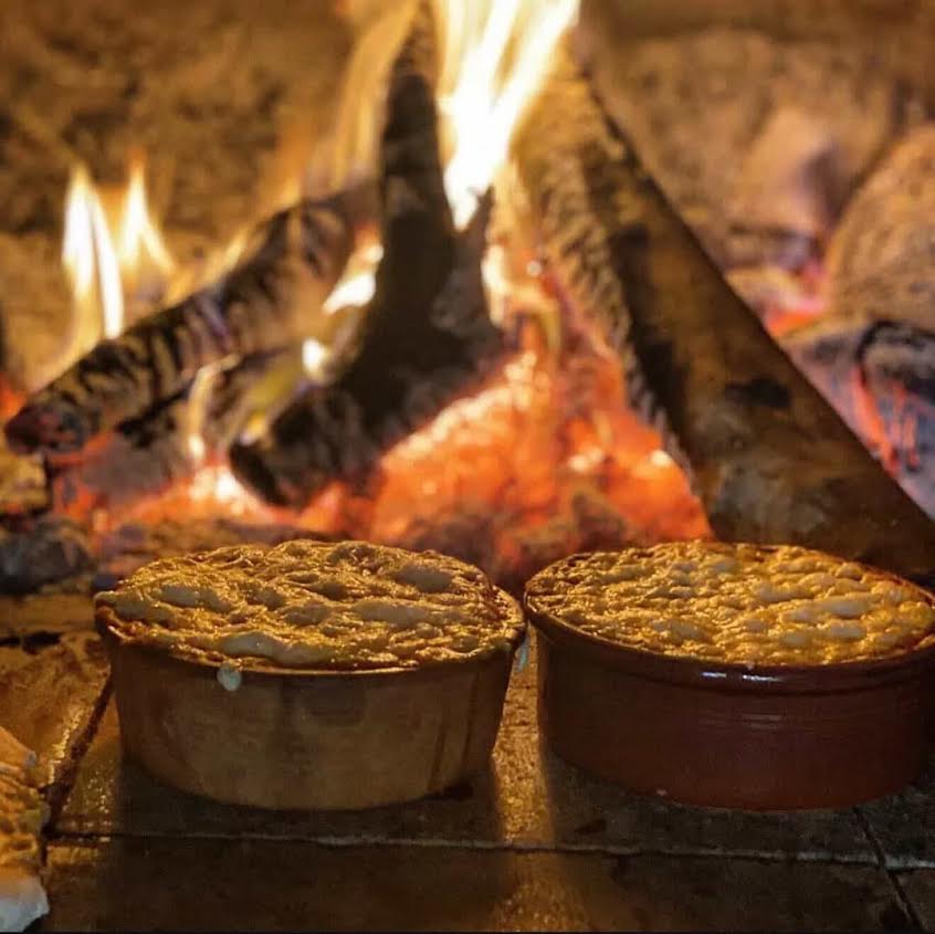 Wood-fire flames